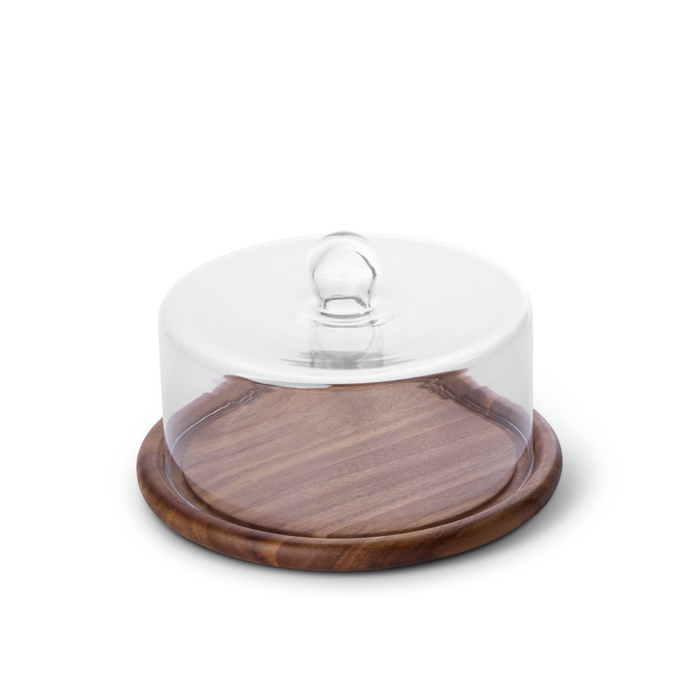 slide 3 of 4, Dash of That Cheese Plate with Lid Acacia Wood, 2 pc, 2 ct