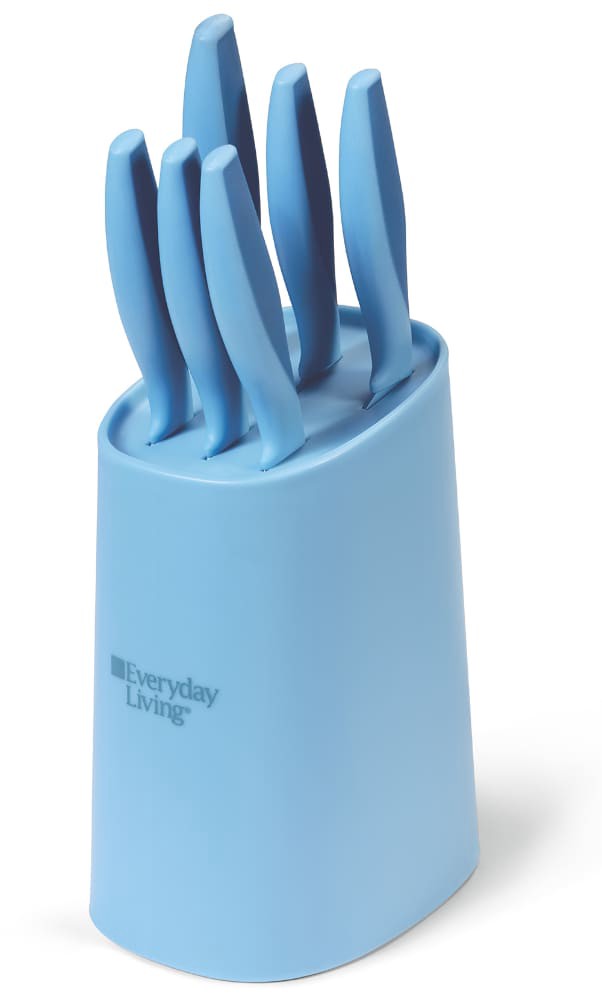 slide 1 of 1, Everyday Living® Cutlery Set - Lichen Blue, 7 ct