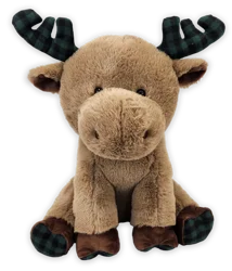Holiday Home® Moose with Green Plaid Plush Toy