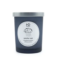HD Designs Frosted Jar Candle Summer Rain, 8 oz