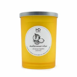 HD Designs Frosted Jar Candle Mediterranean Citrus