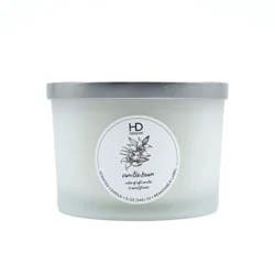 HD Designs Frosted Jar Candle Vanilla Bean