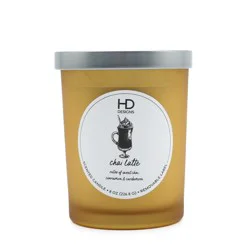 HD Designs Frosted Jar Candle Chai Latte, 8 oz