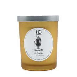 HD Designs Frosted Jar Candle Chai Latte