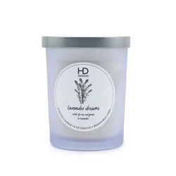 HD Designs Frosted Jar Candle Lavender Dreams