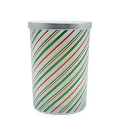 HD Designs Candy Cane Stripe Print Jar Candle