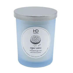 HD Designs Sugar Cookie Scented Blue Solid Jar Candle