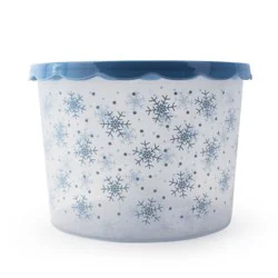 Holiday Home Snowflakes Cookie Tub