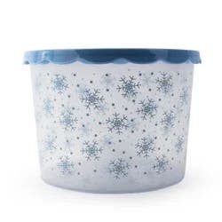 Holiday Home Snowflakes Cookie Tub