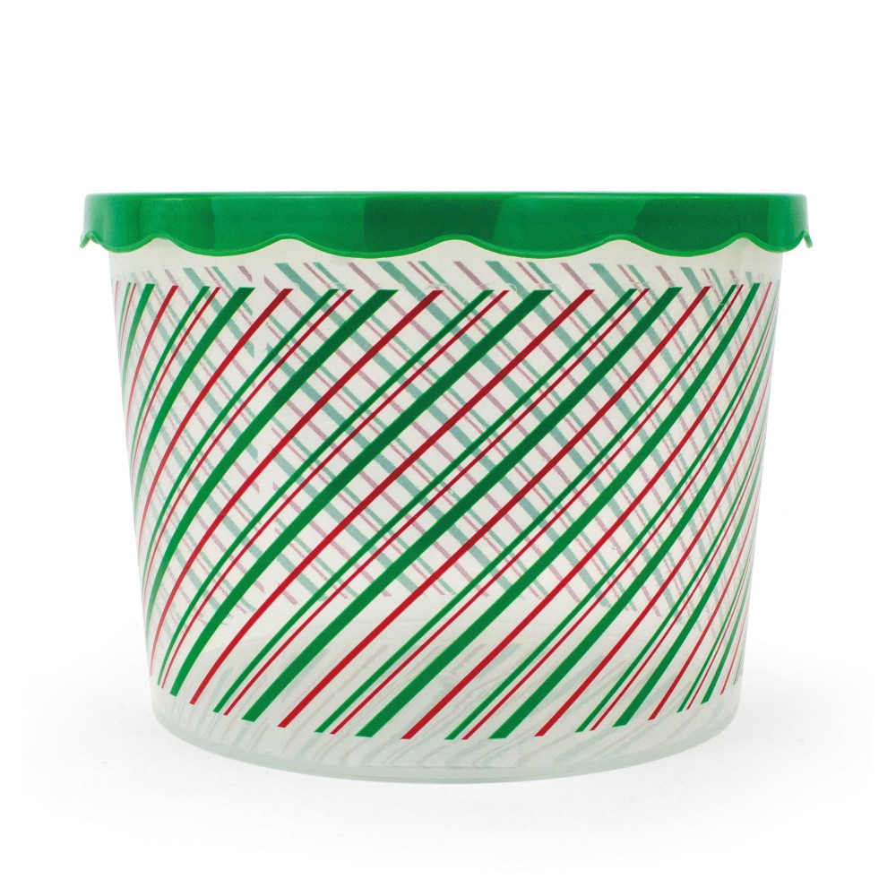 slide 1 of 1, Holiday Home Stripes Cookie Tub, 95 oz