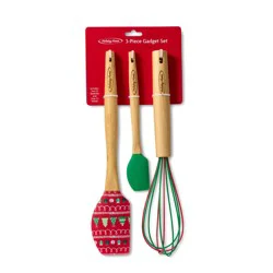 Holiday Home® Bamboo and Silicone Utensil Set
