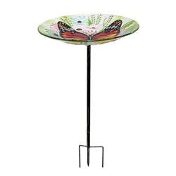 HD Designs Outdoors Butterfly Birdbath Stake, 10 in