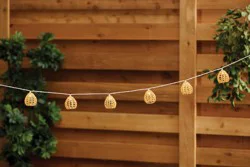 HD Designs Outdoors 9.8-foot Wicker Round Lights String, 1 ct