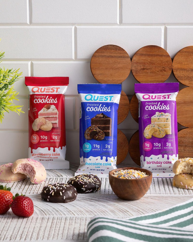 slide 5 of 6, Quest Cookie Birthday Cake, 1.76 oz