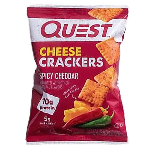 slide 1 of 1, Quest Spicy Cheddar Crackers, 1.06 oz