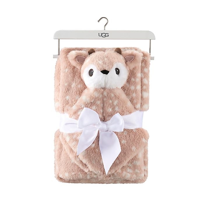 slide 2 of 2, UGG Polar Spotted Fawn Lovey and Blanket Gift Set - Quartz, 1 ct