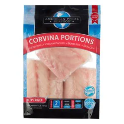 American Prime Corvina Portions Bagged Fish 16 Ounces