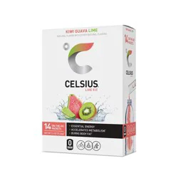 CELSIUS Live FIt Kiwi Guava Lime Powder Sticks - 14 ct