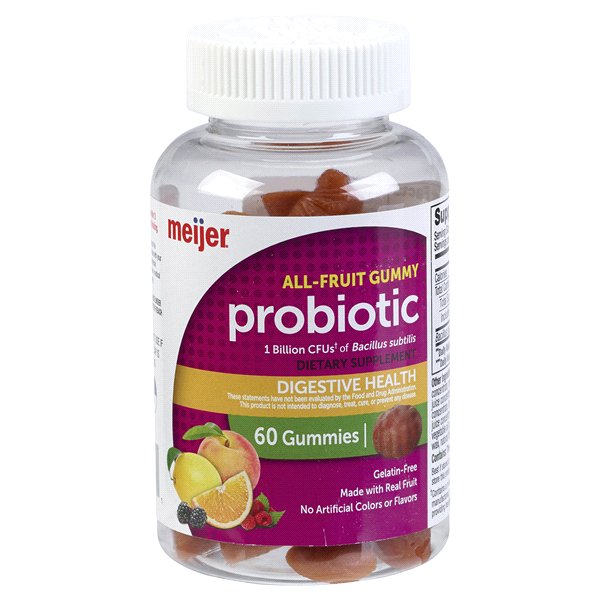 slide 1 of 1, Meijer General Health Probiotic Fruit Gummy, 60 ct