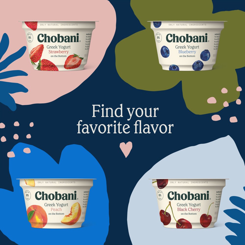 slide 3 of 5, Chobani Yogurt, Greek, Nonfat, Plain, 5.3 oz