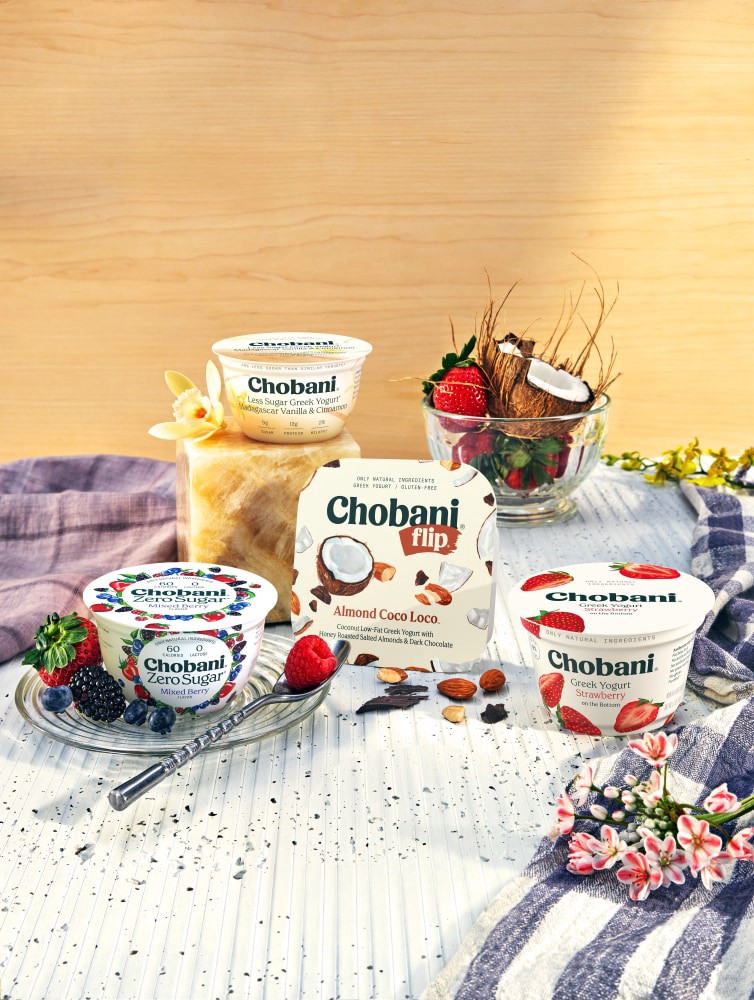 slide 5 of 5, Chobani Yogurt, Greek, Nonfat, Plain, 5.3 oz