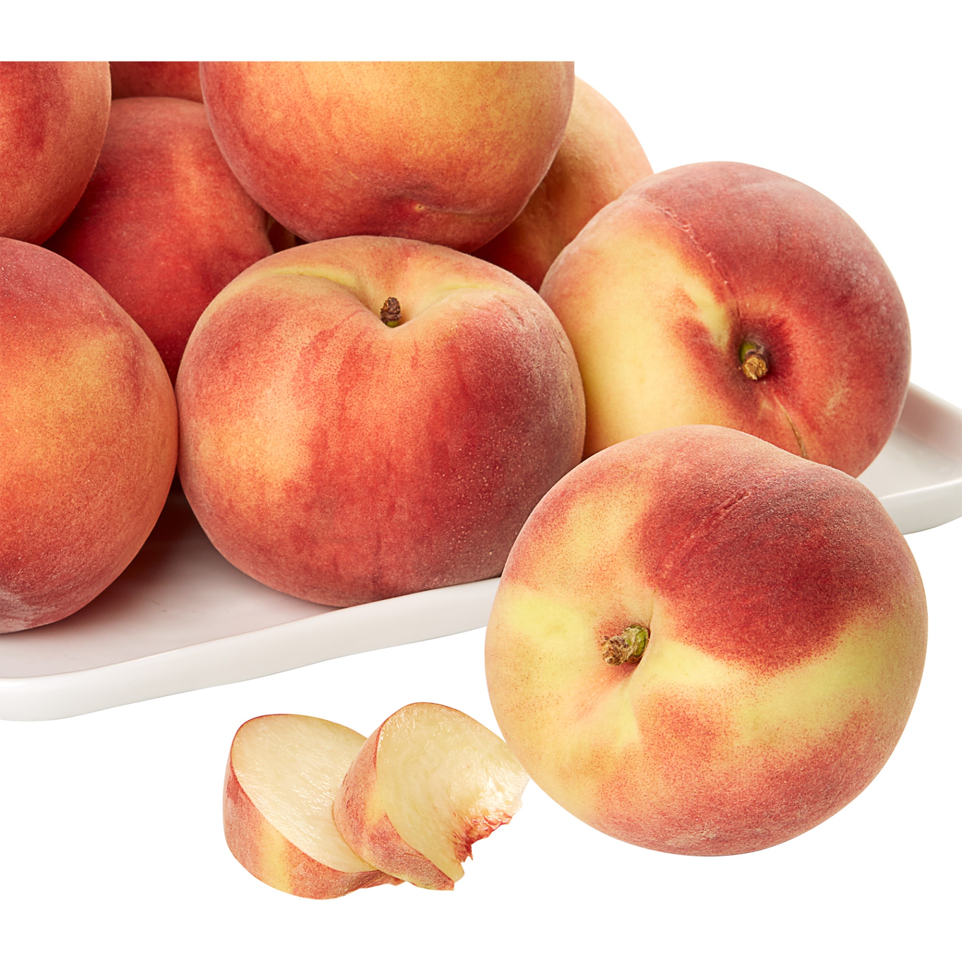 slide 2 of 2, White Peaches, 