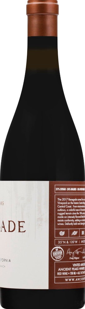 slide 2 of 3, Ancient Peaks Renegade Wine, 750 ml