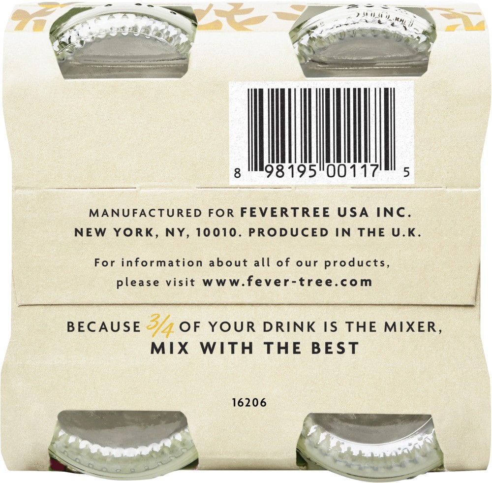 slide 2 of 2, Fever-Tree Premium Tonic Water Light 4x200ml, 4 ct; 200 ml