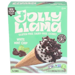 Jolly Llama White Mint Chip Cones