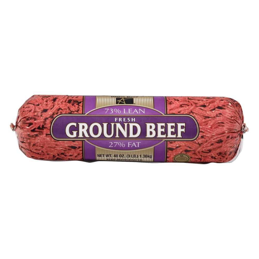 slide 1 of 1, American Foods Group 73% Lean Ground Beef, 3 lb