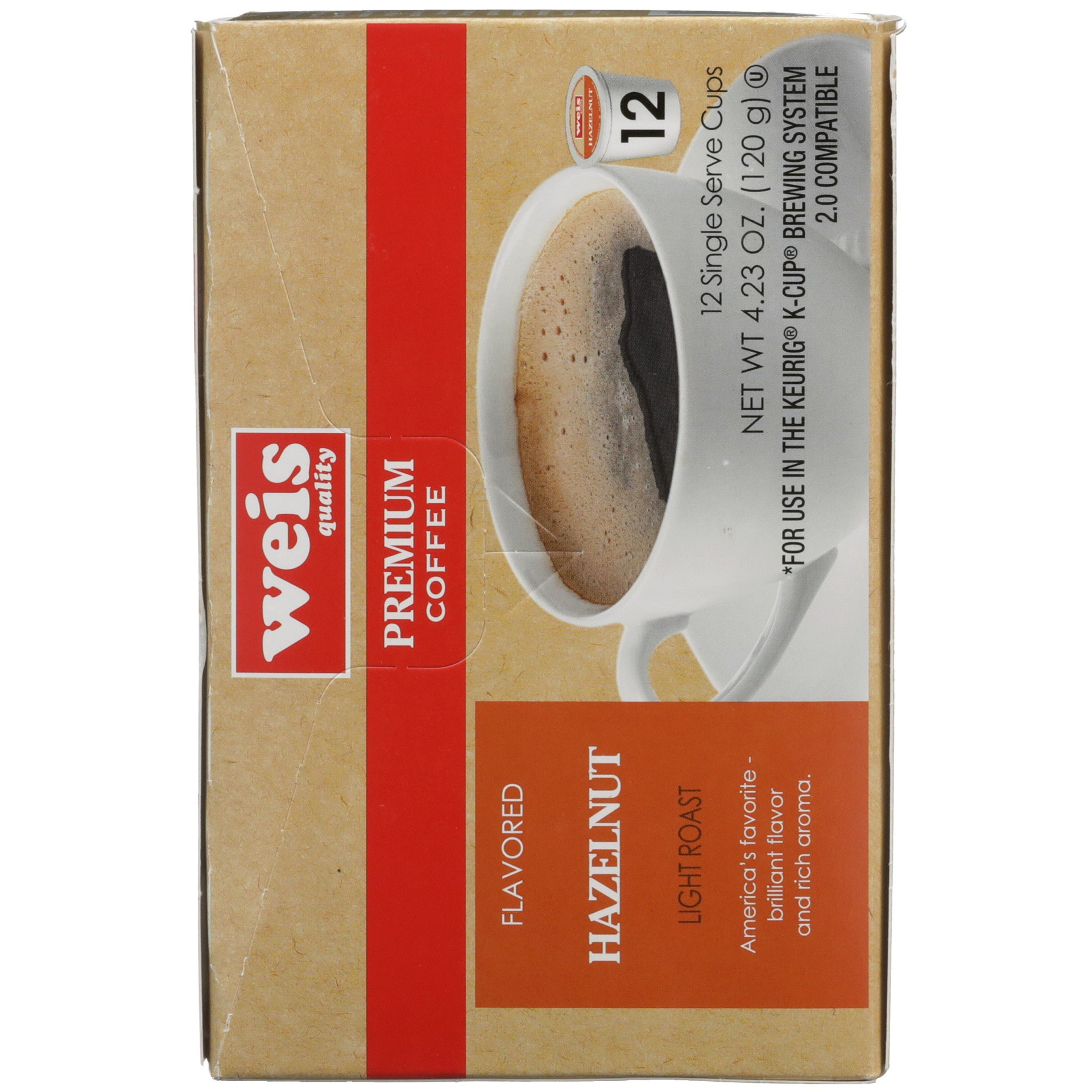 slide 3 of 6, Weis Quality 100% Arabica Hazelnut Single Serve Coffee Cups - 4.23 oz, 4.23 oz