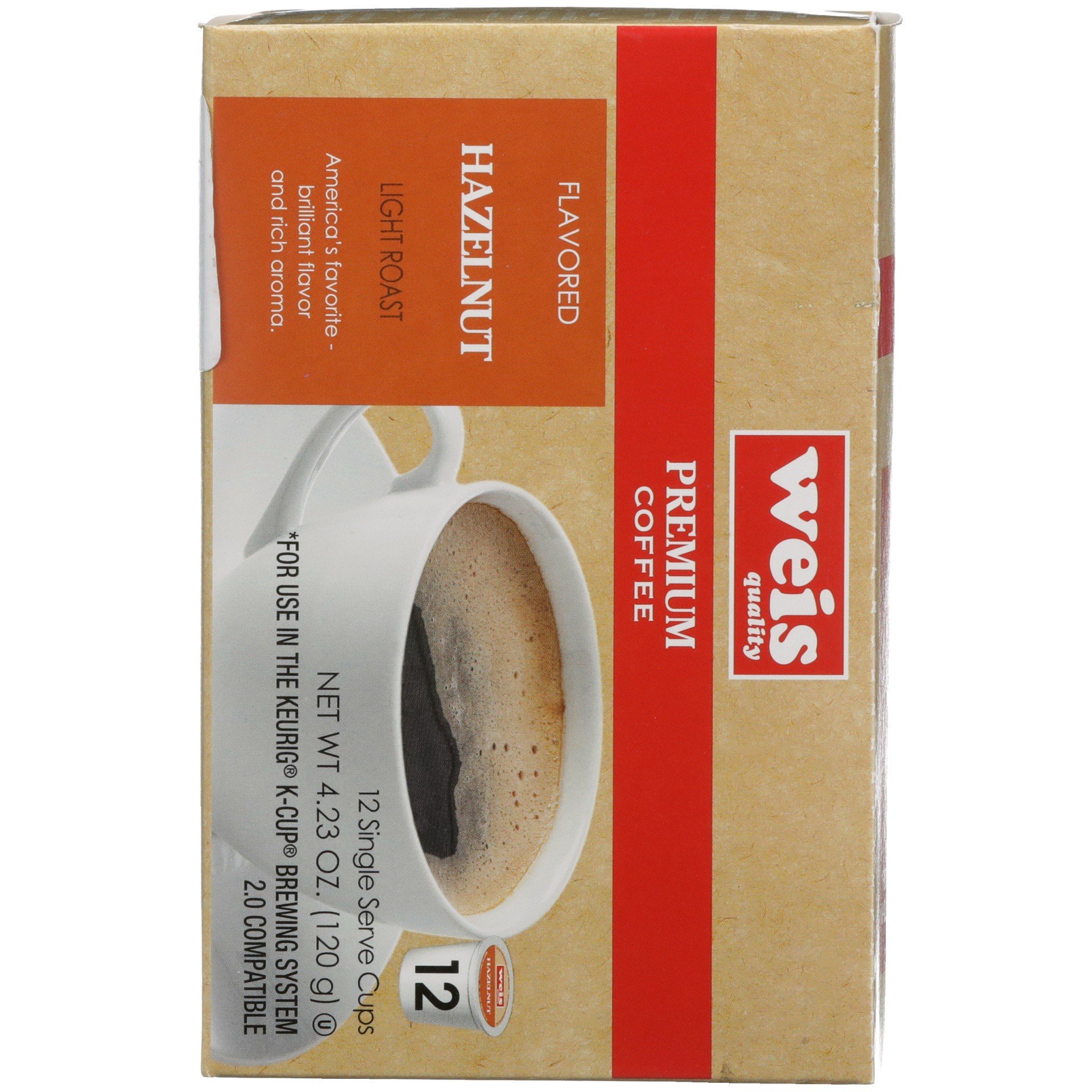 slide 2 of 6, Weis Quality 100% Arabica Hazelnut Single Serve Coffee Cups - 4.23 oz, 4.23 oz