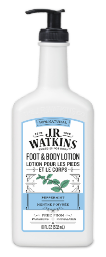 slide 1 of 1, J.R. Watkins Daily Moisturizing Peppermint Lotion, 18 fl oz