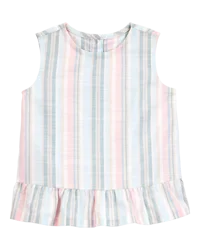 Carter's Toddler Striped Sleeveless Fashion Top Multi 3T