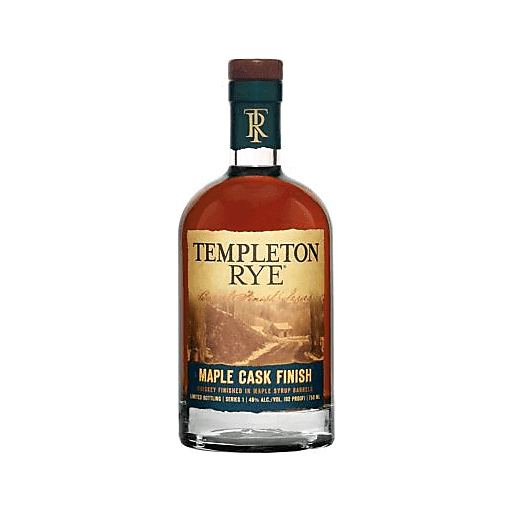 slide 1 of 1, Templeton Rye Maple Whiskey 4 Year, 750 ml