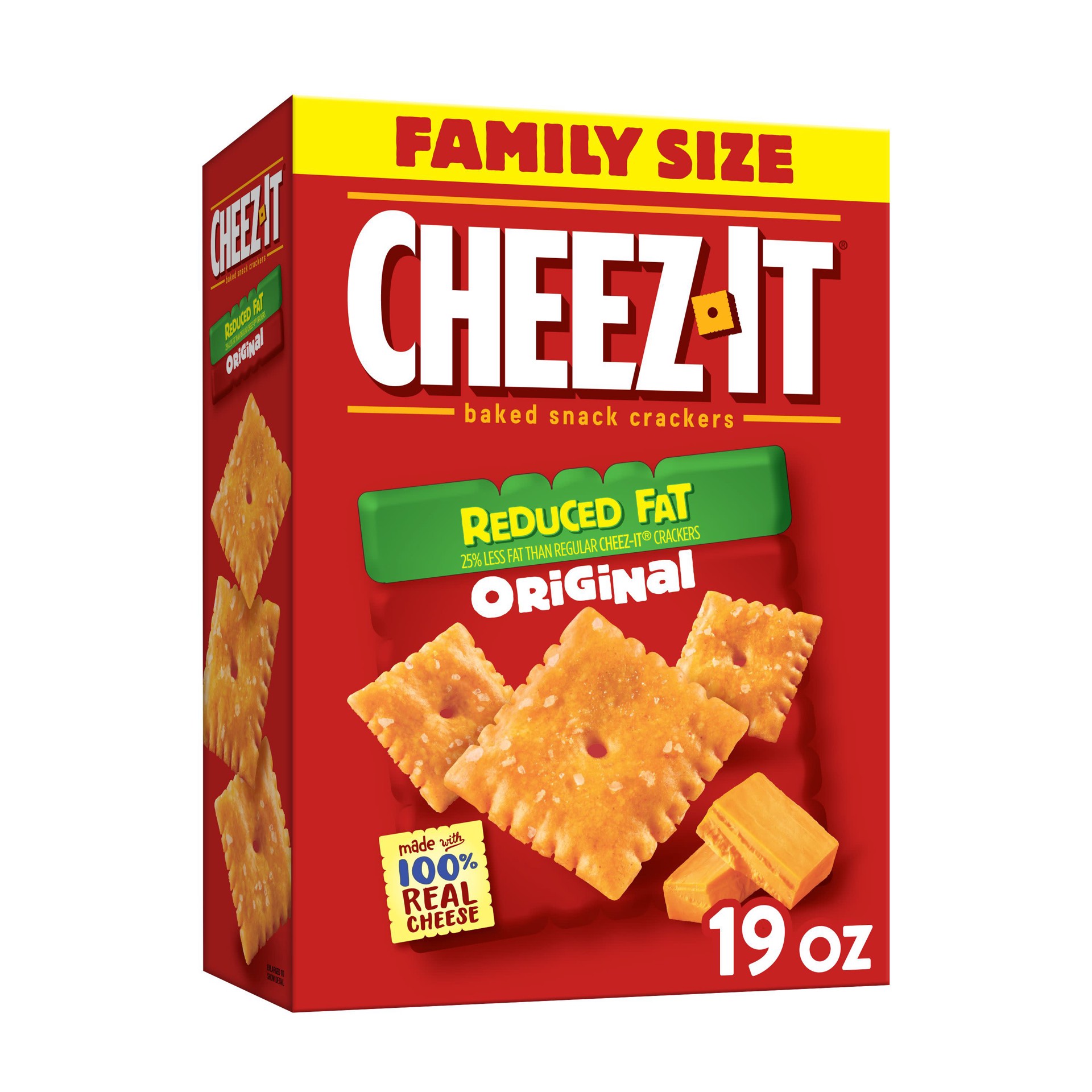 slide 1 of 5, Cheez-It Reduced Fat Family Size, 19 oz