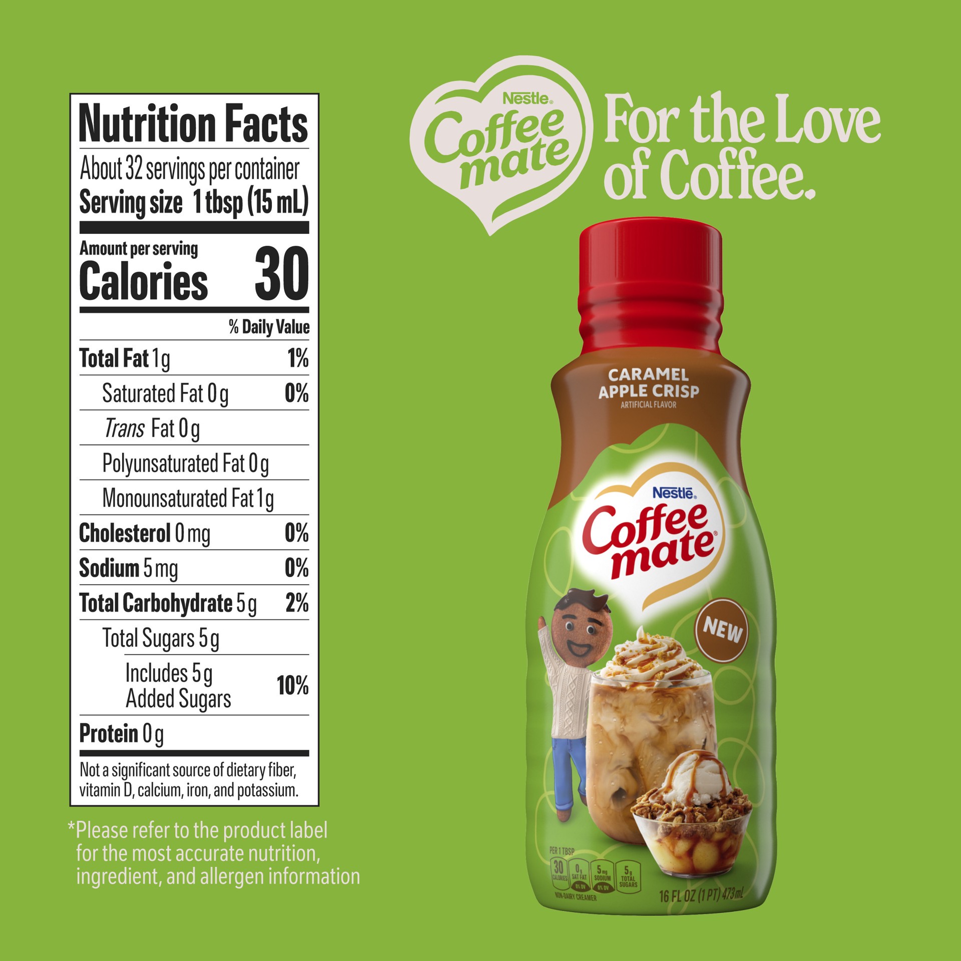 slide 4 of 6, Coffeemate Caramel Apple Crisp Creamer, 16 oz