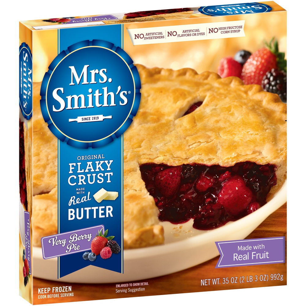 slide 2 of 8, Mrs. Smith's Original Flaky Crust Very Berry Pie, 35 oz