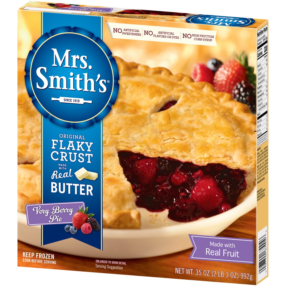 slide 3 of 8, Mrs. Smith's Original Flaky Crust Very Berry Pie, 35 oz