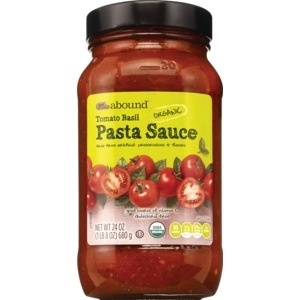 slide 1 of 1, CVS Gold Emblem Abound Organic Tomato Basil Pasta Sauce, 24 oz