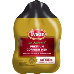 Tyson Frozen Premium Whole Cornish Hen, 1.38 lb. (Frozen)