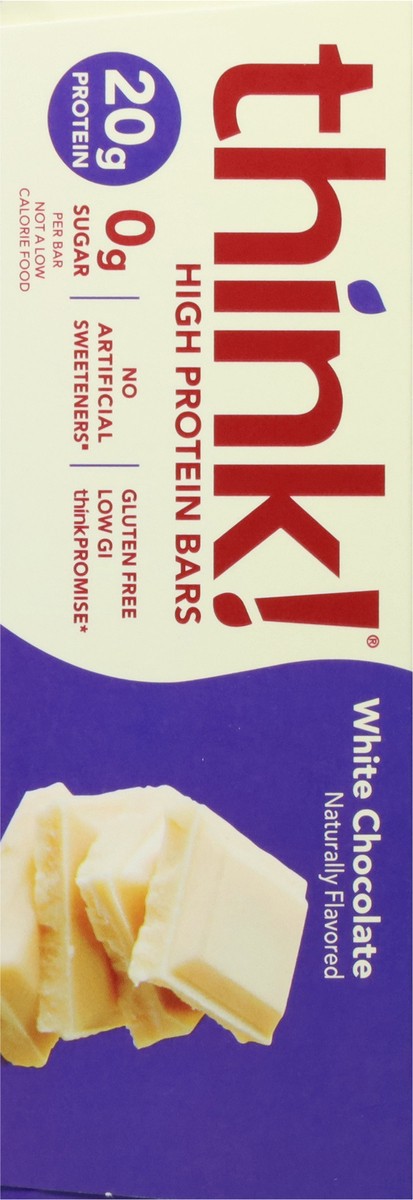 slide 9 of 12, think! White Chocolate High Protein Bars 10 - 2.1 oz Bars, 10 ct; 2.1 oz