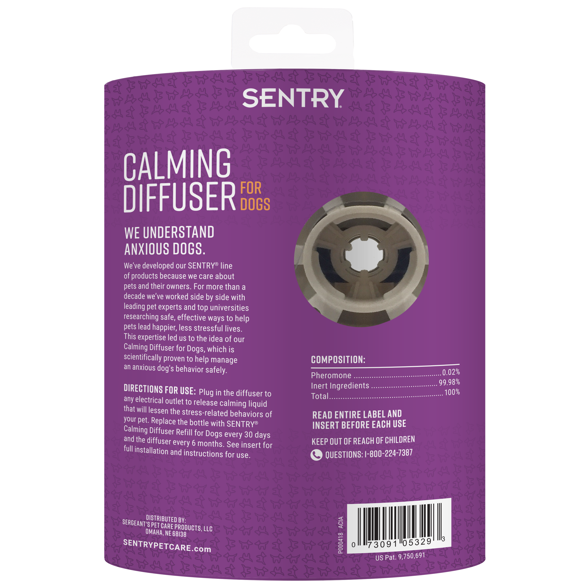 slide 2 of 2, SENTRY Calming Diffuser for Dogs, 1.5 oz, 1.5 oz