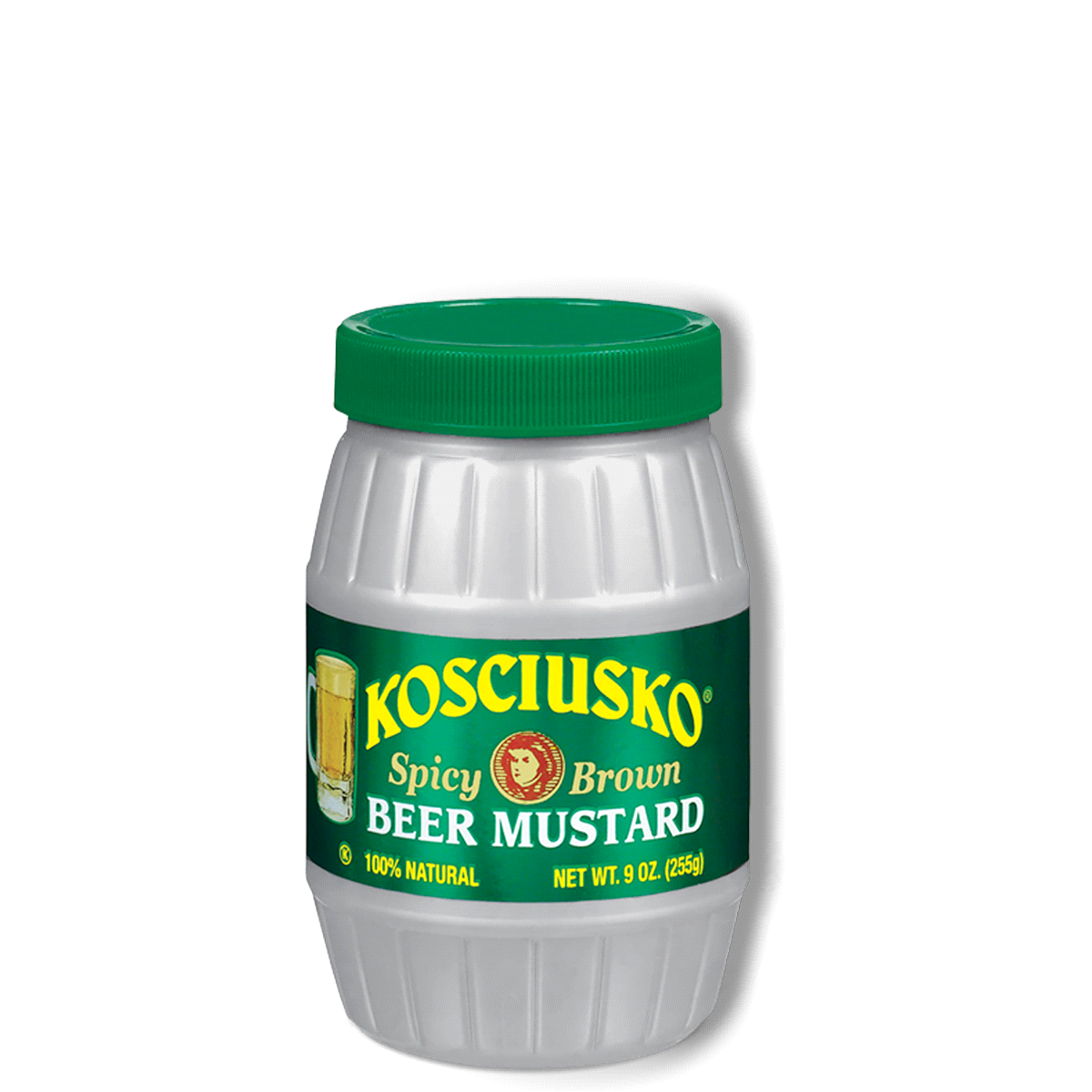 slide 1 of 1, Kosciusko Spicy Brown Beer Mustard, 9 oz