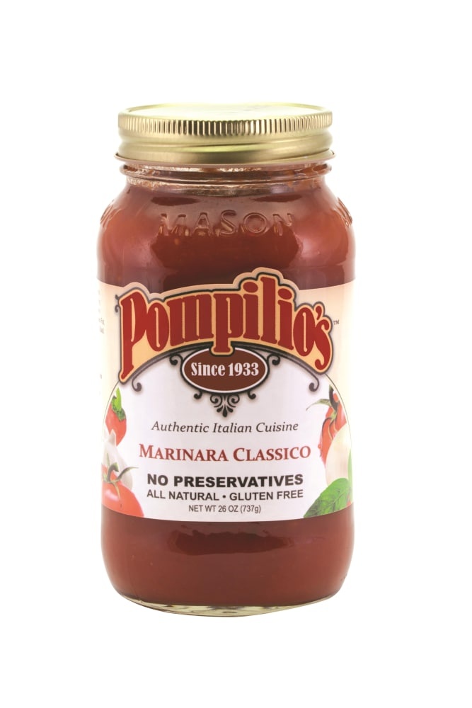 slide 1 of 1, Pompilio's Pompilios Marinara Classico Pasta Sauce, 29.5 oz