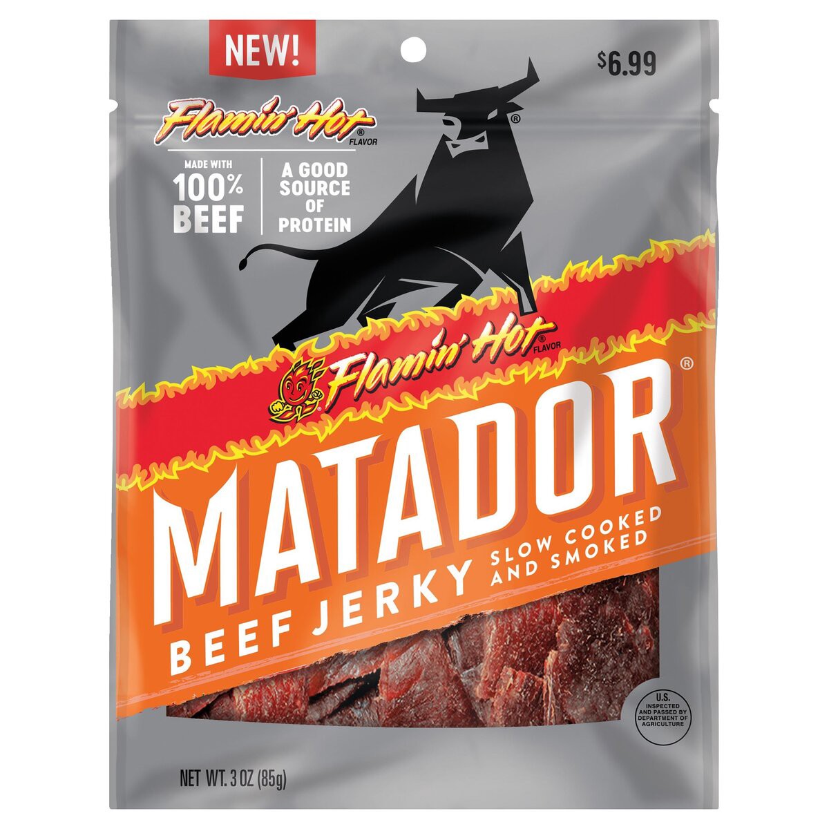 slide 1 of 2, Matador Beef Jerky, 3 oz