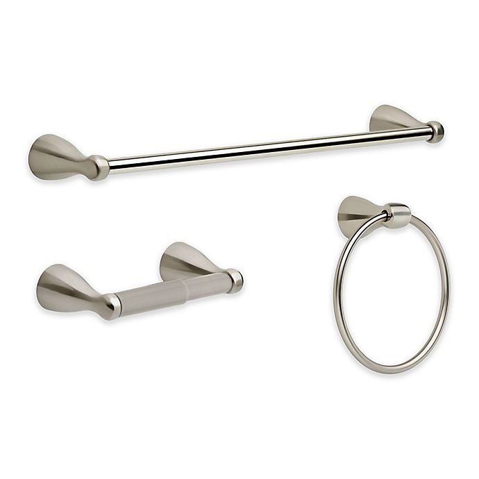 slide 1 of 4, Delta Bathroom Hardware Set - Brushed Nickel, 3 ct