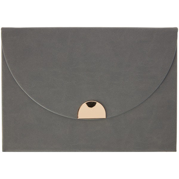 slide 1 of 1, Markings By C.R. Gibson Leatherette Journal With Magnet, 5-1/2"" X 8-1/2"", College Ruled, 256 Pages (128 Sheets), Black, 128 ct