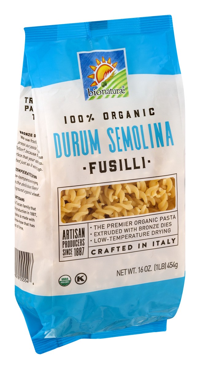 slide 10 of 10, Bionaturae Organic Fusilli Pasta, 16 oz