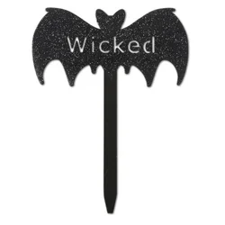 Black Metal "wicked" Bat Stake